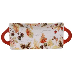 Certified International Harvest Splash Rectangle Platter With Handles