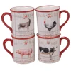 Certified International Farmhouse 4-pc. Mug Set