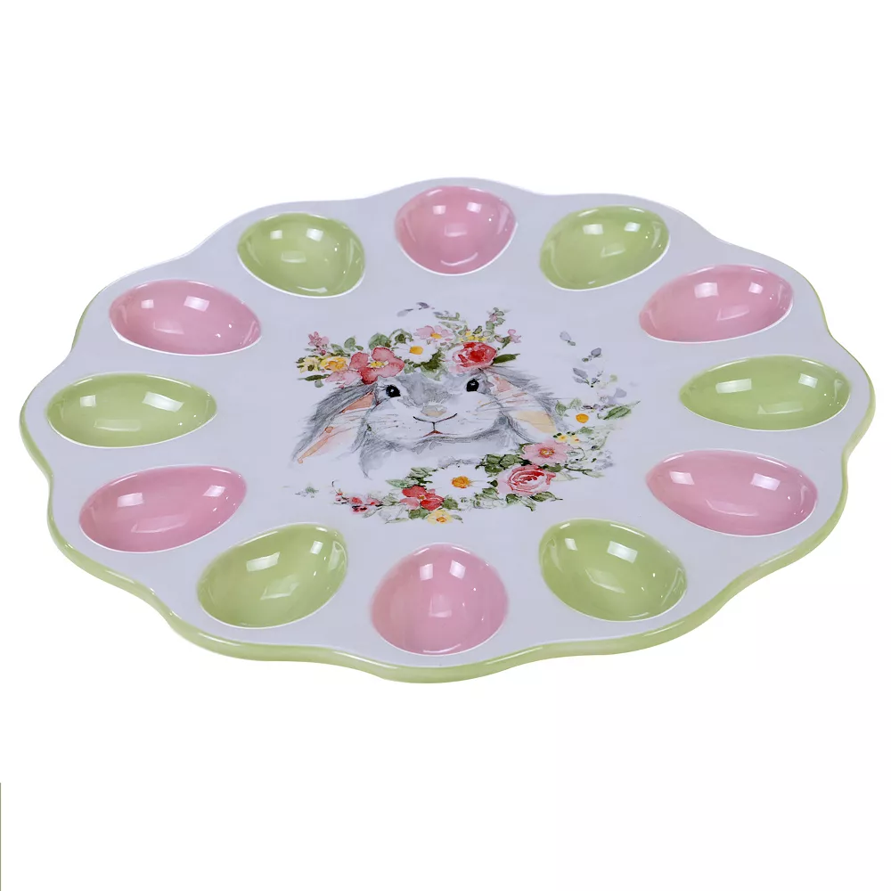 Certified International Sweet Bunny Egg Plate 1 Certified International Sweet Bunny Egg Plate