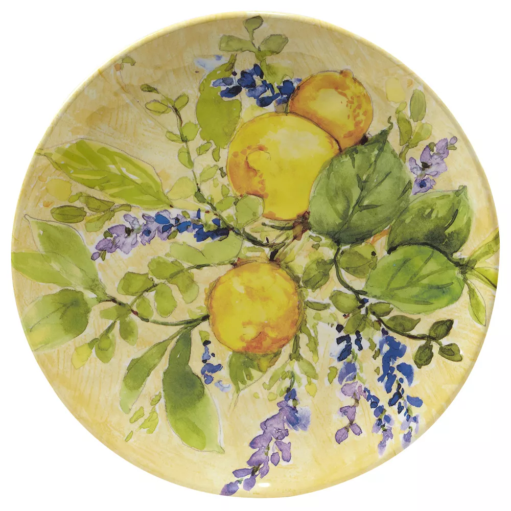 Certified International Lemon Zest 2-pc. Melamine Platter Set 2 Certified International Lemon Zest 2-pc. Melamine Platter Set - Image 2