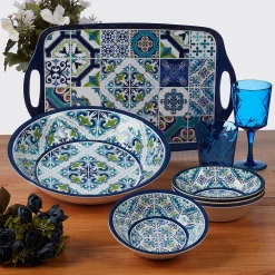 Certified International Mosaic 12-pc. Melamine Dinnerware Set 5 Certified International Mosaic 12-pc. Melamine Dinnerware Set -Certified shop 4986706 ALT4