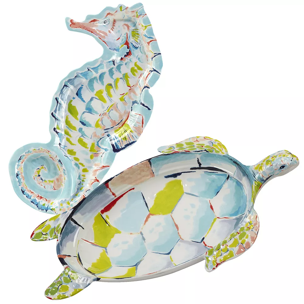 Certified International Deep Sea 2-pc. Melamine Hostess Set 1 Certified International Deep Sea 2-pc. Melamine Hostess Set