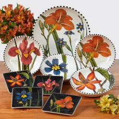 Certified International Botanical Floral 16-pc. Dinnerware Set -Certified shop 4987873 ALT3