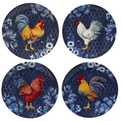 Certified International Indigo Rooster 16-pc. Dinnerware Set 8 Certified International Indigo Rooster 16-pc. Dinnerware Set -Certified shop 4987913 ALT2