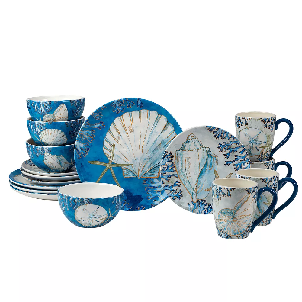 Certified International Playa Shells 16-pc. Dinnerware Set 1 Certified International Playa Shells 16-pc. Dinnerware Set