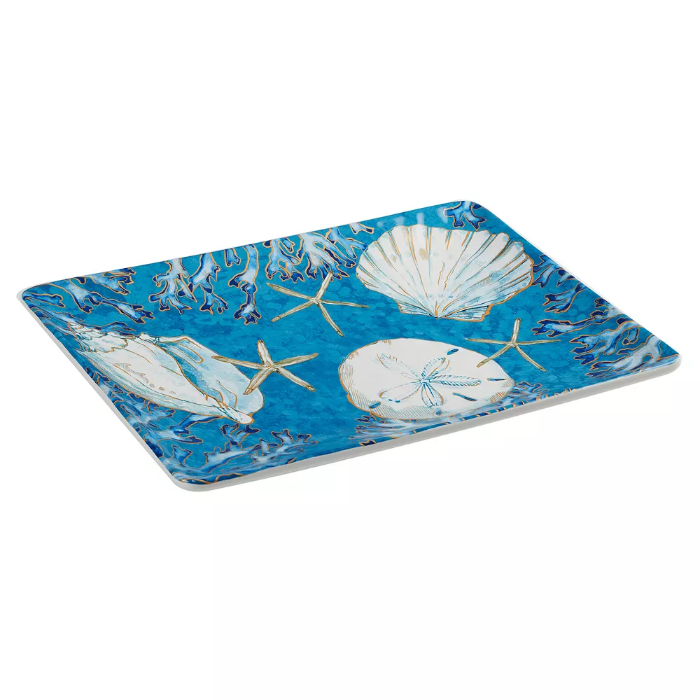 Certified International Playa Shells Rectangle Platter 1 Certified International Playa Shells Rectangle Platter