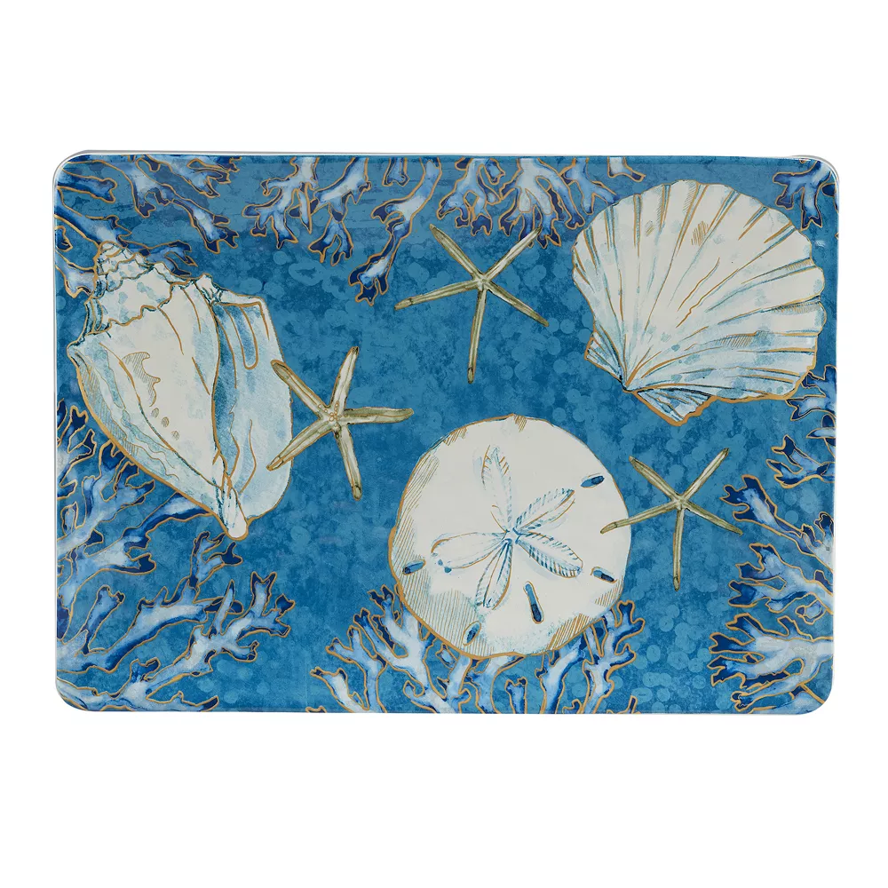Certified International Playa Shells Rectangle Platter 2 Certified International Playa Shells Rectangle Platter - Image 2