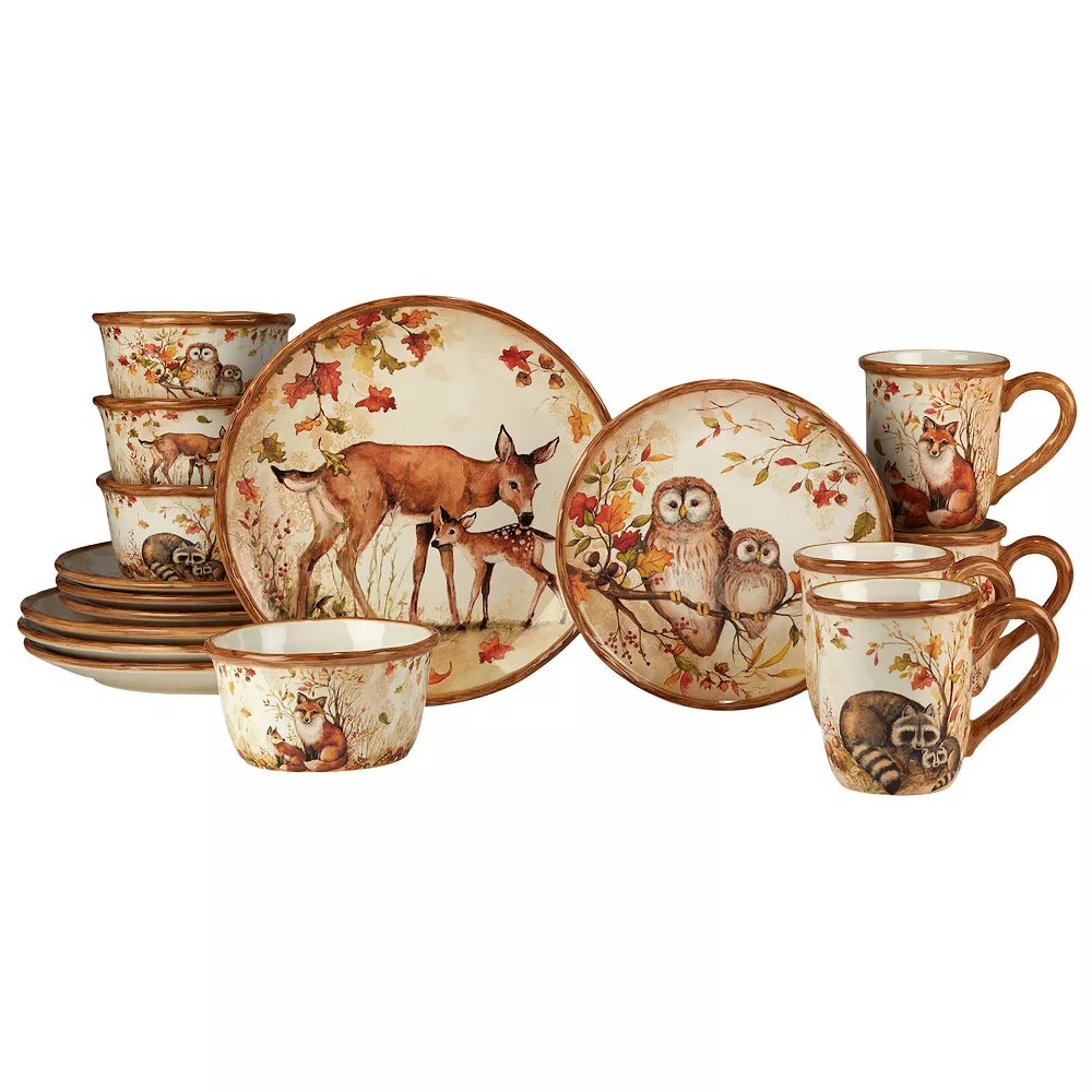 Certified International Pine Forest 16-pc. Dinnerware Set 1 Certified International Pine Forest 16-pc. Dinnerware Set