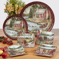 Certified International Lake Retreat 16-pc. Dinnerware Set -Certified shop 4988071 ALT2