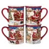 Certified International Santa's Workshop 4-pc. Mug Set