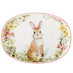 Certified International Easter Garden Oval Platter