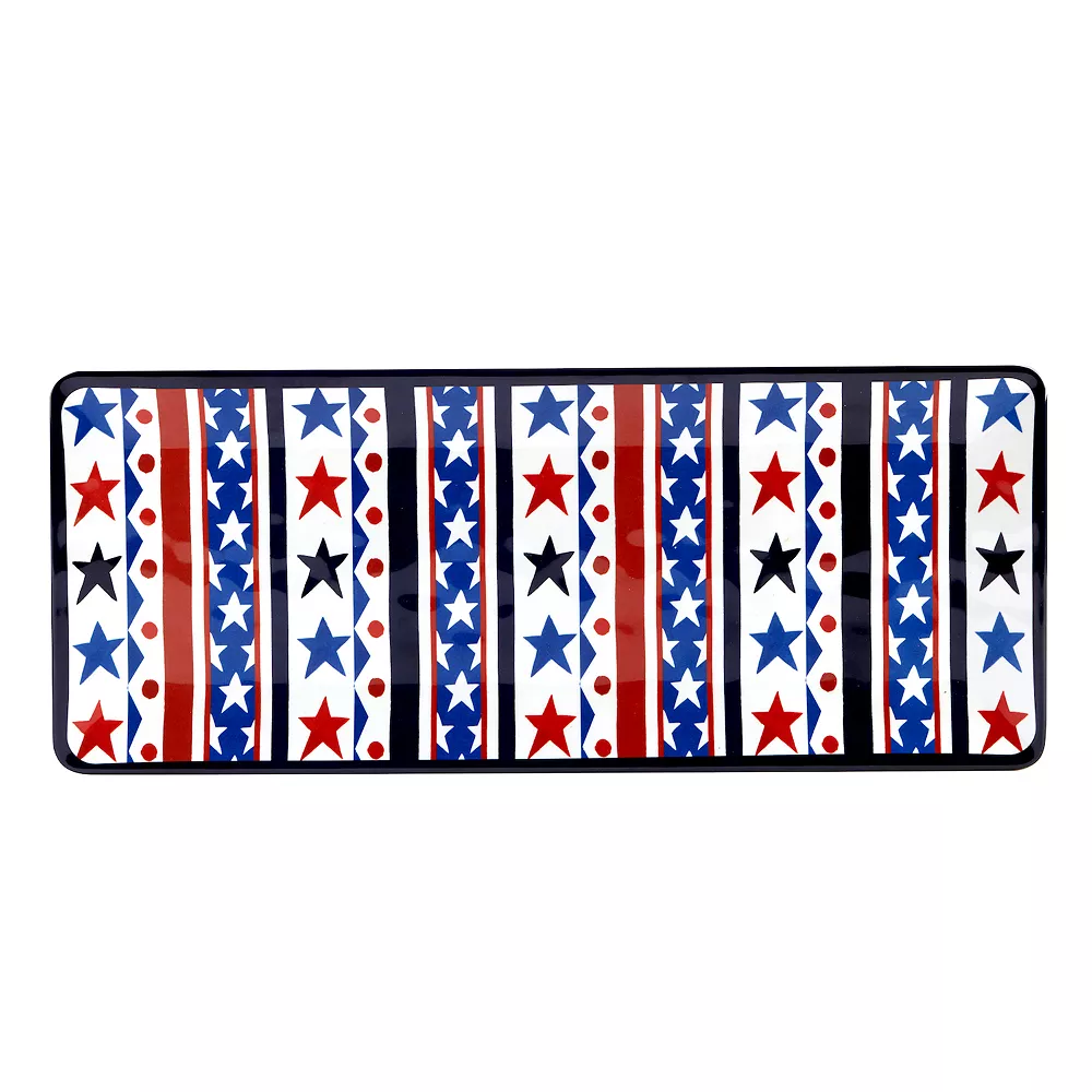 Certified International Stars & Stripe 3-pc. Hostess Set 2 Certified International Stars & Stripe 3-pc. Hostess Set - Image 2