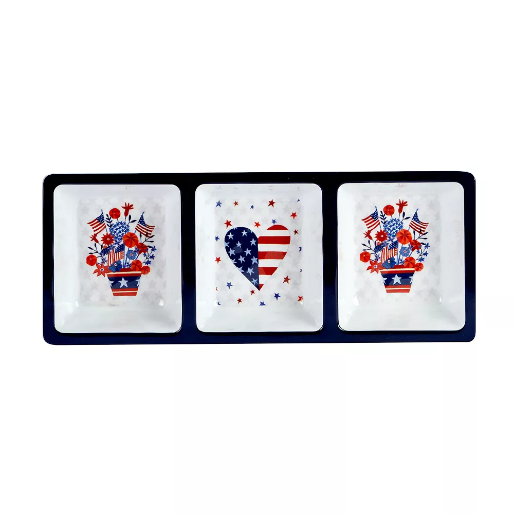 Certified International Stars & Stripe 3-pc. Hostess Set 3 Certified International Stars & Stripe 3-pc. Hostess Set - Image 3