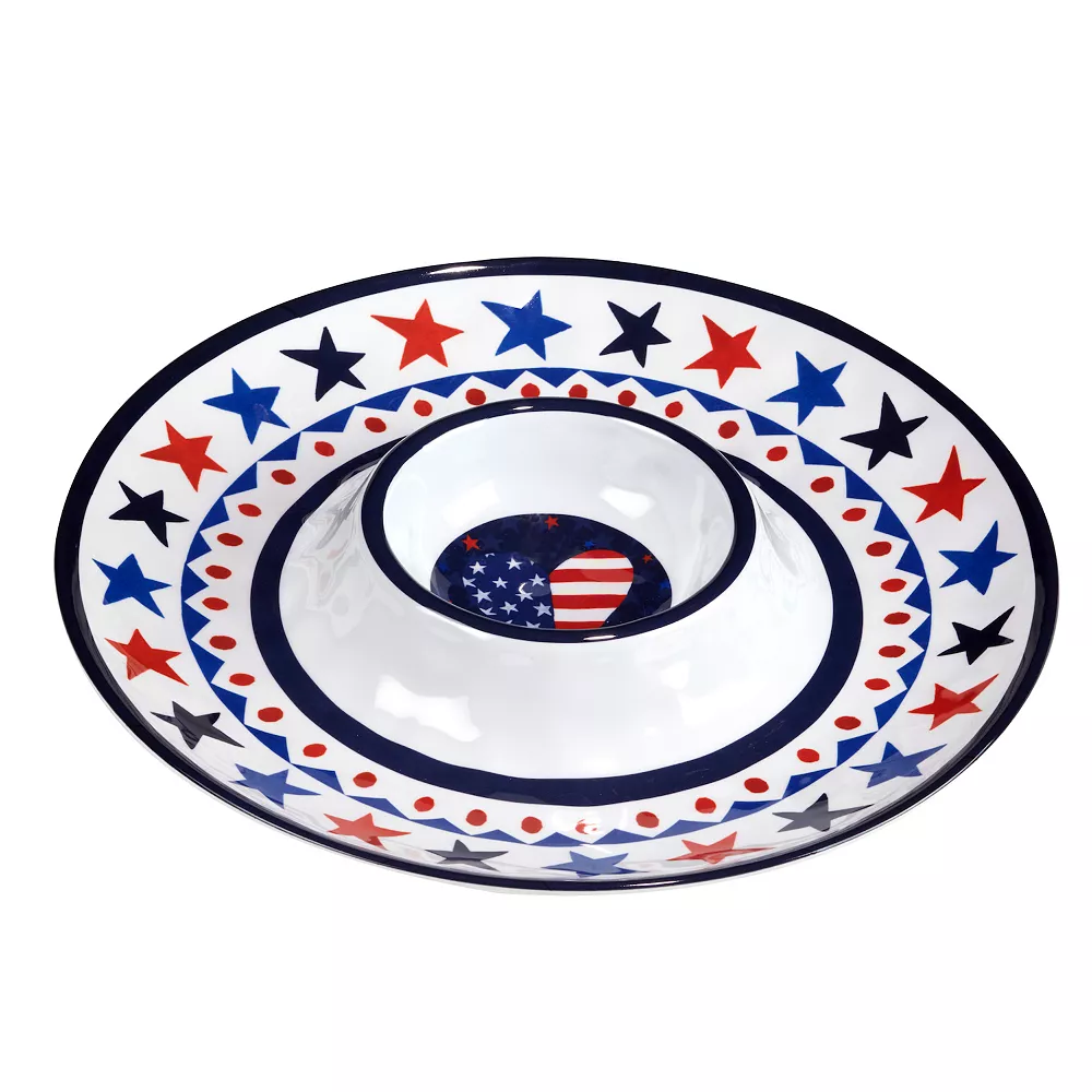 Certified International Stars & Stripe 3-pc. Hostess Set 4 Certified International Stars & Stripe 3-pc. Hostess Set - Image 4