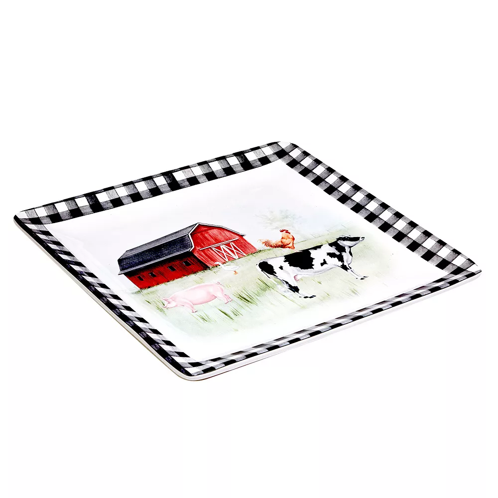 Certified International On The Farm Square Platter 2 Certified International On The Farm Square Platter - Image 2