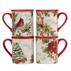 Certified International Silent Night 4-pc. Mug Set