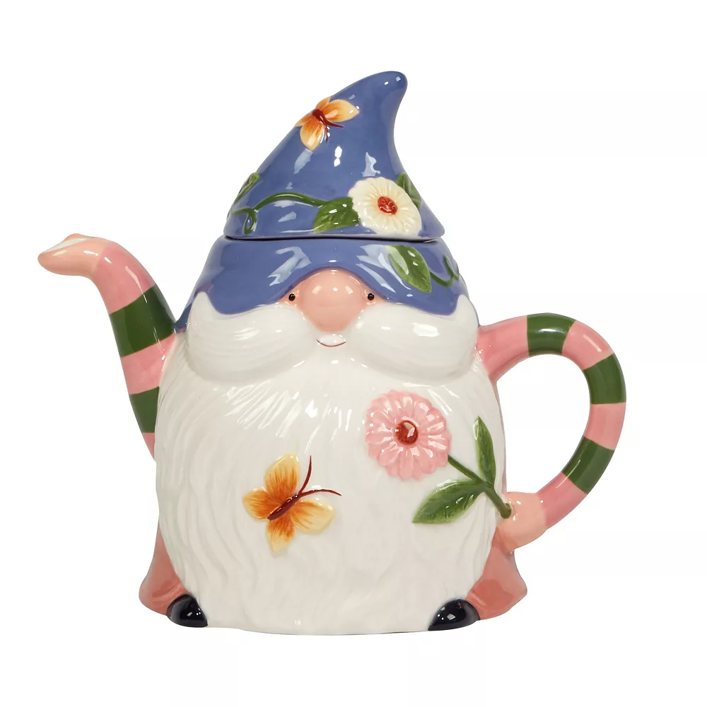 Certified International Garden Gnomes 3D Teapot 1 Certified International Garden Gnomes 3D Teapot