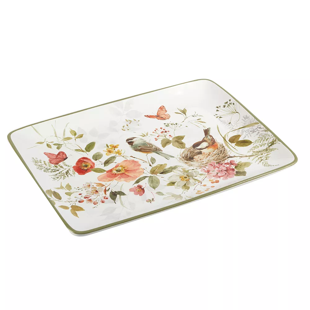 Certified International Nature's Song Rectangle Platter 1 Certified International Nature's Song Rectangle Platter