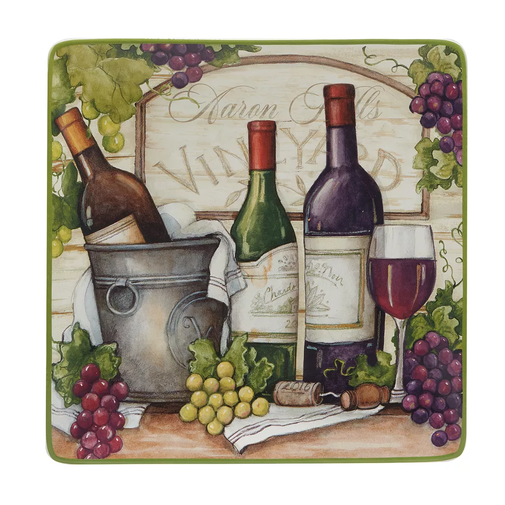 Certified International Meadow Brook Vineyard Square Platter 1 Certified International Meadow Brook Vineyard Square Platter