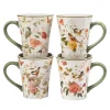 Certified International Nature's Song 4-pc. Mug Set