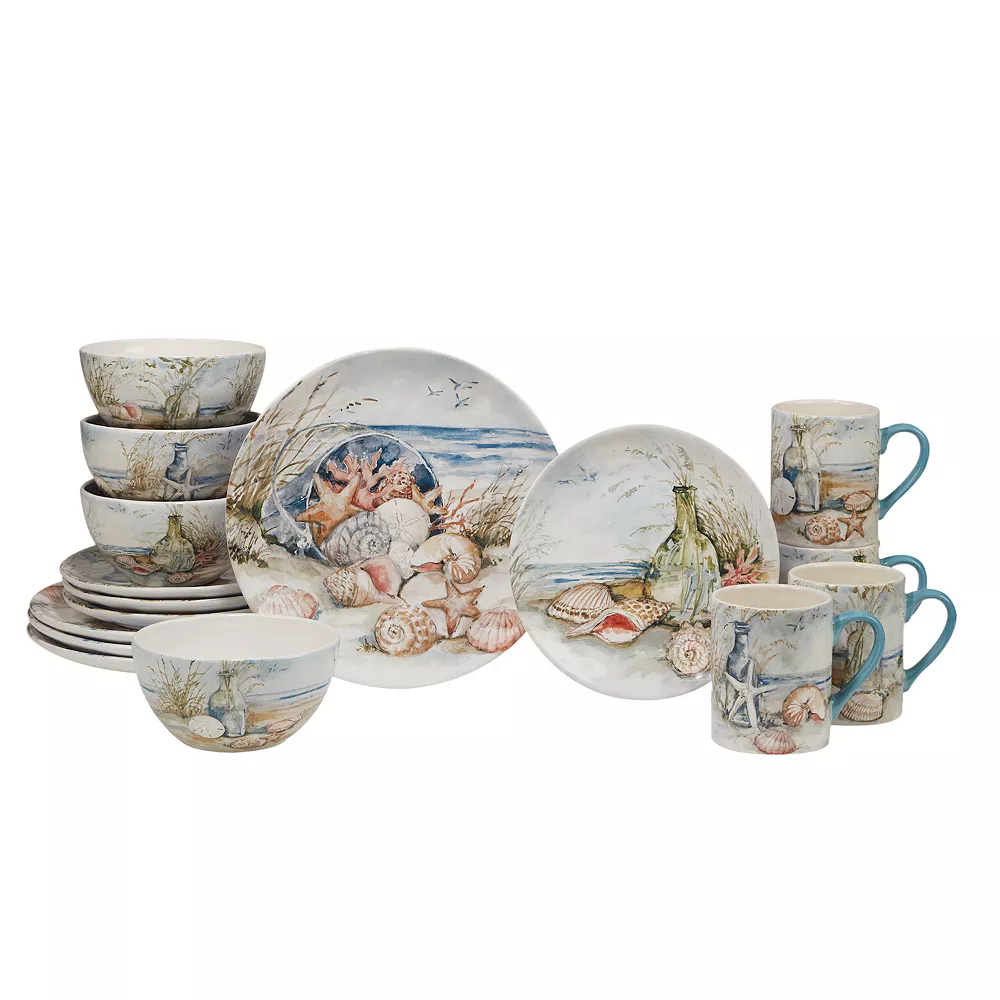 Certified International Coastal Landscape 16-pc. Dinnerware Set 1 Certified International Coastal Landscape 16-pc. Dinnerware Set