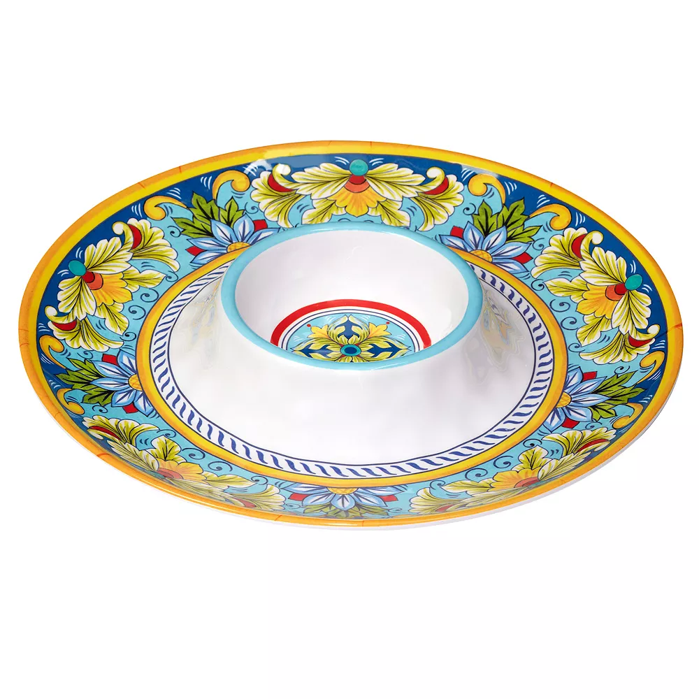 Certified International Palermo 3-pc. Melamine Hostess Set 2 Certified International Palermo 3-pc. Melamine Hostess Set - Image 2