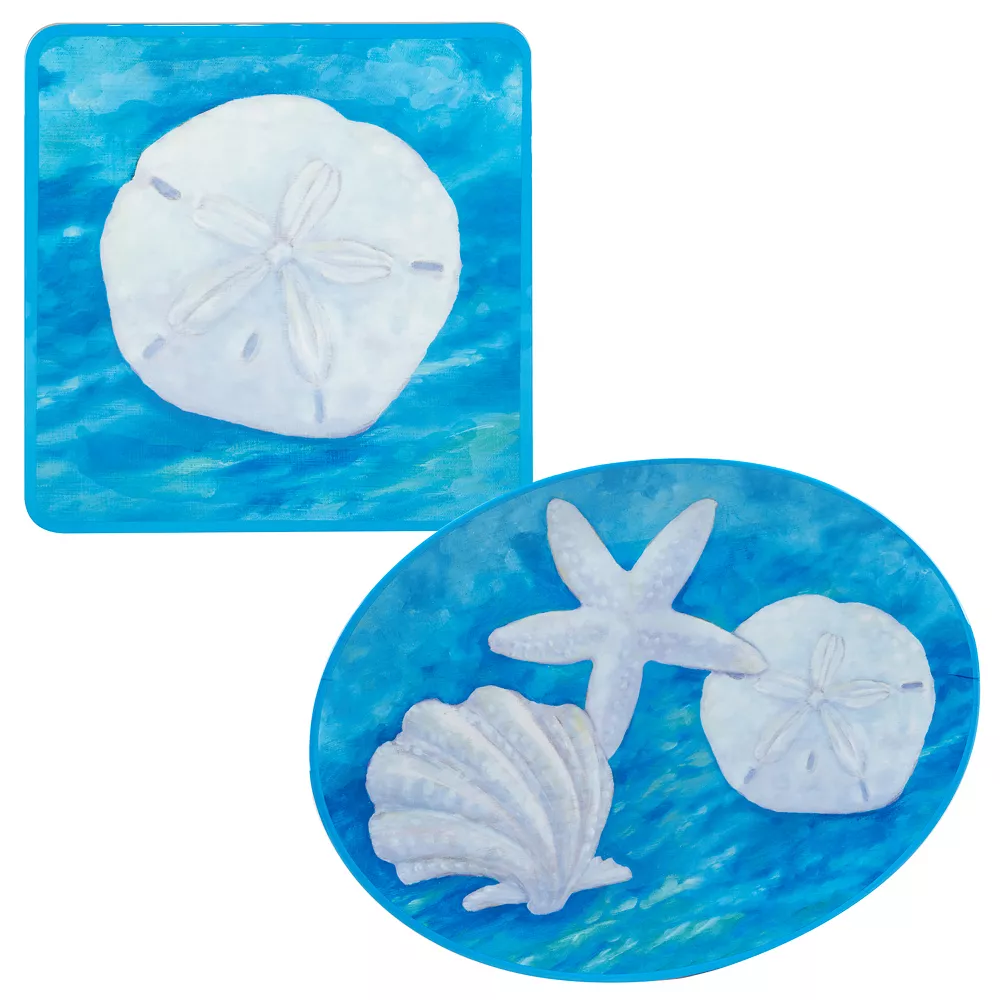 Certified International Ocean Beach 2-pc. Melamine Platter Set 1 Certified International Ocean Beach 2-pc. Melamine Platter Set