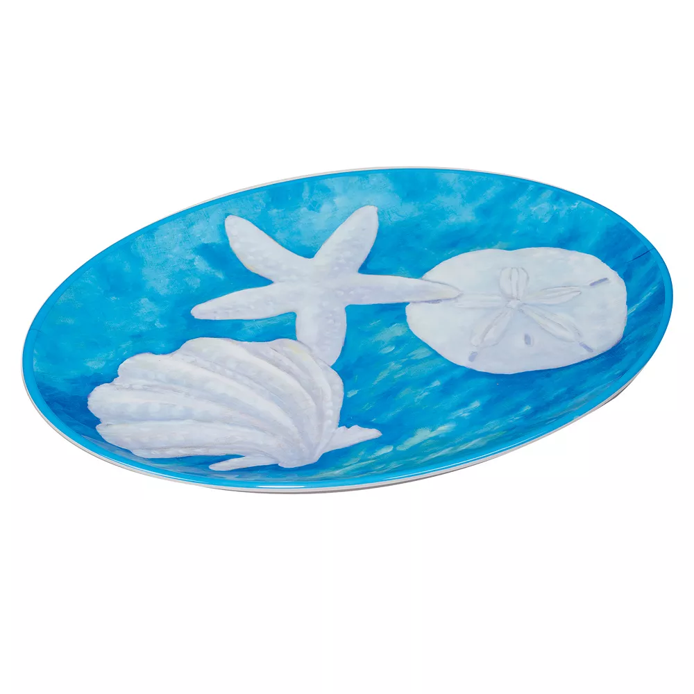 Certified International Ocean Beach 2-pc. Melamine Platter Set 2 Certified International Ocean Beach 2-pc. Melamine Platter Set - Image 2