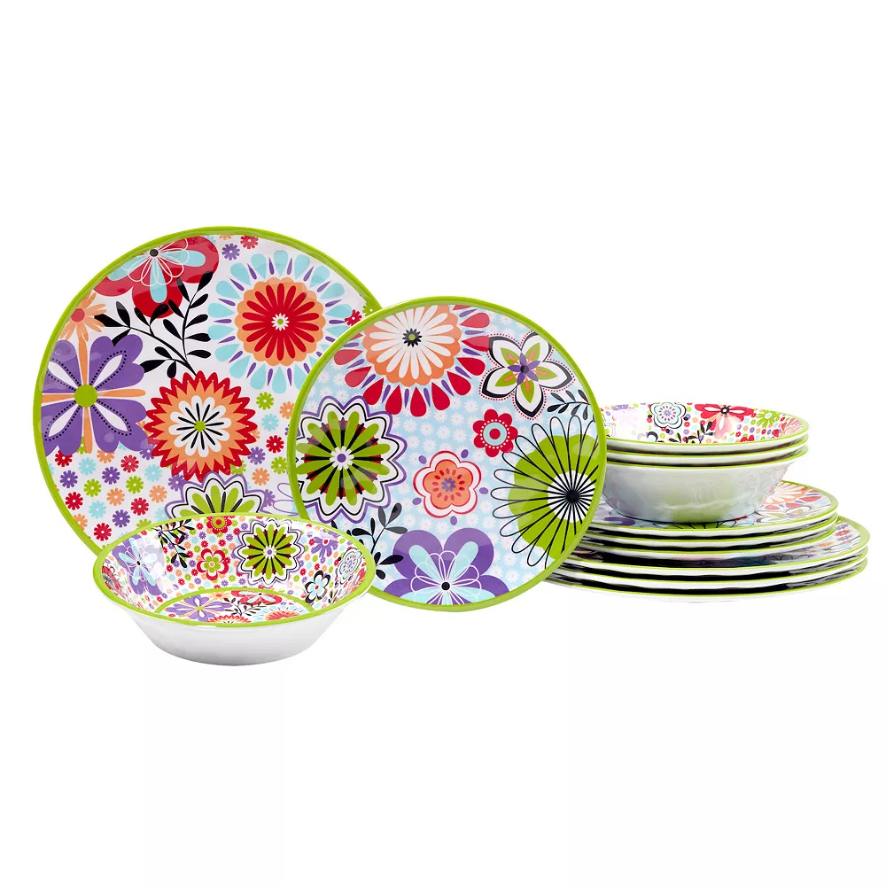 Certified International Carnaby 12-pc. Melamine Dinnerware Set 1 Certified International Carnaby 12-pc. Melamine Dinnerware Set